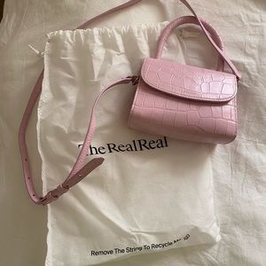 BY FAR PINK MINI TOTE BAG